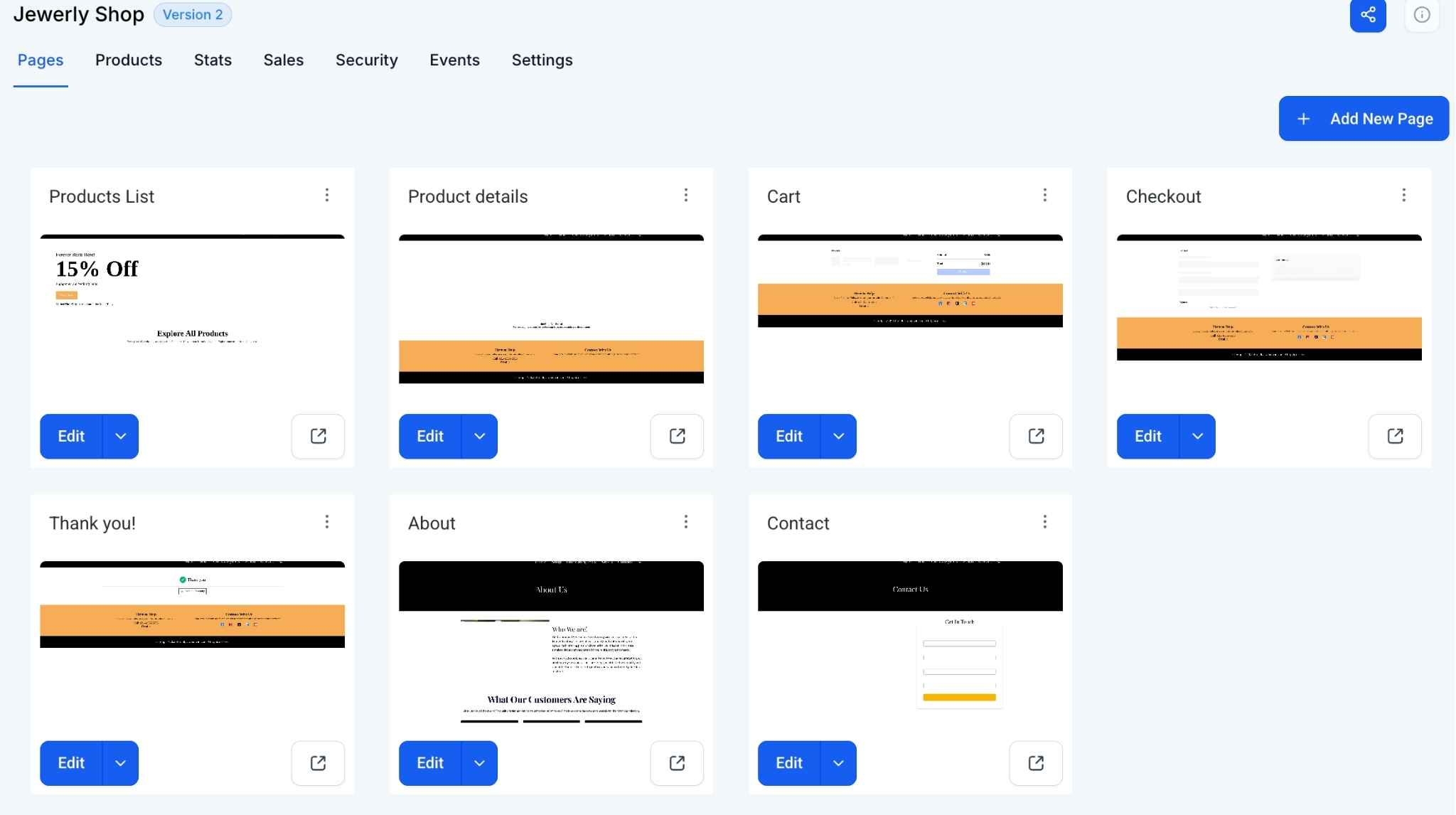 Ecommerce builder in go high level