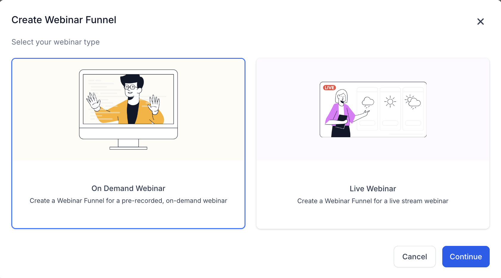 how to create a webinar in gohighlevel